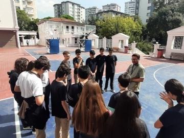 A replica of Eratosthenes‘ experiment was initiated in the campus garden of Çevre College on September 23